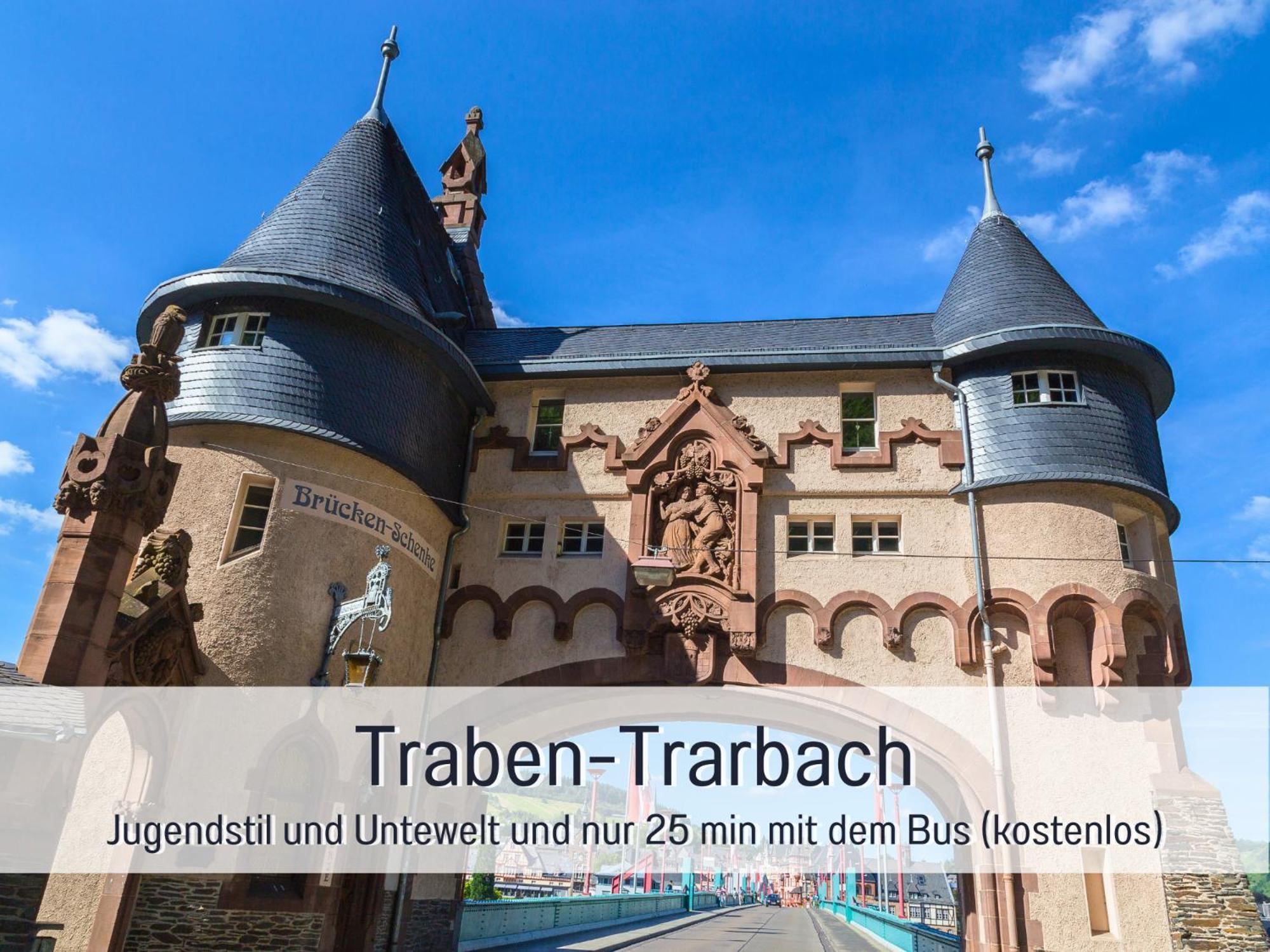 Ferienhaus Schwaab-Scherr, Genau Zwischen Bernkastel-Kues Und Traben-Trarbach, Mit Kostenlosem Oepnv-Ticket Fuer Bus Und Bahn, Parkplaetzen Und Fahrradgarage Erden Eksteriør billede